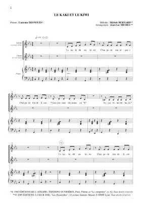 Poesies enchantees (Choeur et piano) - Bernard - SSA Piano/Vocal