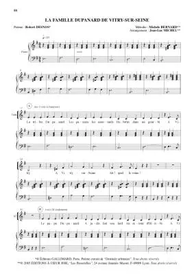 Poesies enchantees (Choeur et piano) - Bernard - SSA Piano/Vocal