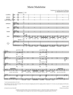 Marie Madeleine - Traditional Acadian/Gallant - SATB