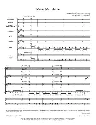 Marie Madeleine - Traditional Acadian/Gallant - SATB