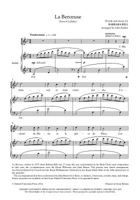 La Berceuse (French Lullaby) - Bell/Rutter - SATB