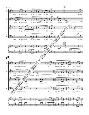 Papillon - Lamartine/St. Jacques - SATB (a cappella)