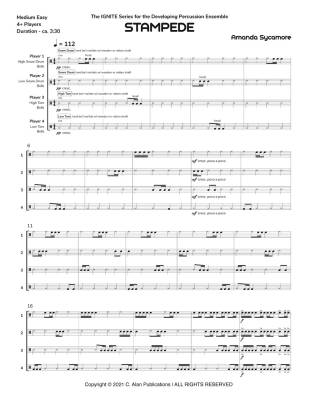 Stampede - Sycamore - Percussion Ensemble - Gr. Medium-Easy