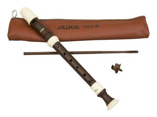 Haka-Style 3-Piece Soprano Recorder with Woodgrain Finish - English Fingering