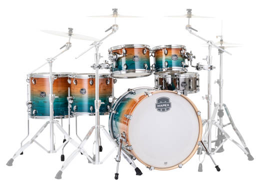 Mapex - Limited Edition Armory Studioease 6-Piece Shell Pack (22,10,12,14,16,SD) - Ocean Sunset