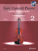 Easy Concert Pieces, Vol.2 - Mohrs - Violin/Piano - Book/CD