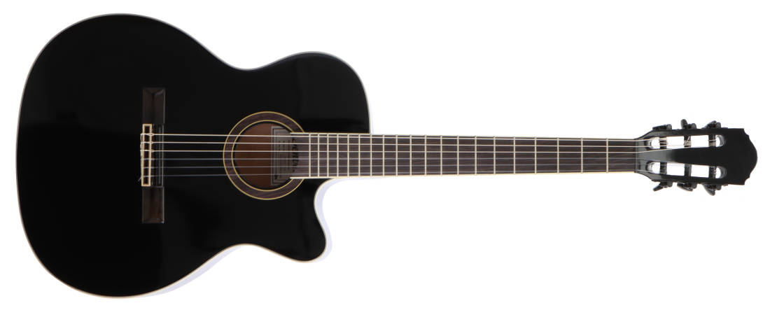 Denver Full Size Nylon String Guitar With Cutaway - Black