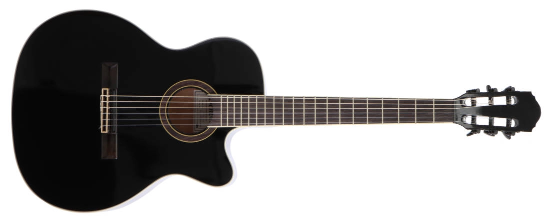 Full Size Nylon String Guitar with Cutaway - Black