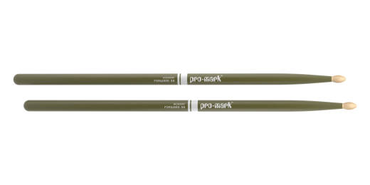 Classic Forward 5A Painted Hickory Drumsticks - Green