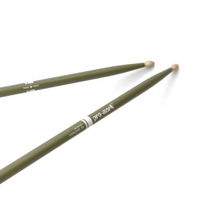 Classic Forward 5A Painted Hickory Drumsticks - Green