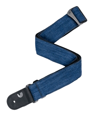 DAddario - 2 Denim Guitar Strap - Blue