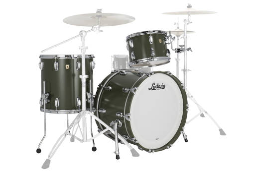 Ludwig Drums - Classic Maple Fab 22 3-Piece Shell Pack (22,13,16) - Heritage Green