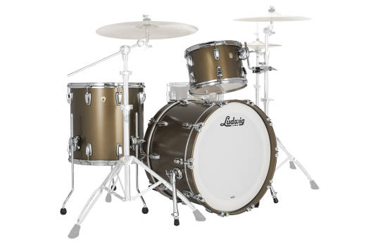 Ludwig Drums - Classic Maple Fab 22 3-Piece Shell Pack (22,13,16) - Vintage Bronze