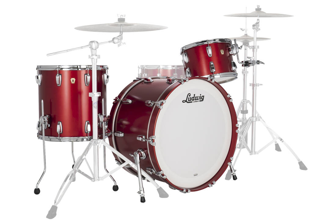 Classic Maple Pro Beat 3-Piece Shell Pack (24,13,16) - Diablo Red