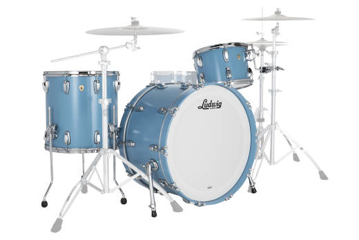 Ludwig Drums - Classic Maple Pro Beat 3-Piece Shell Pack (24,13,16) - Heritage Blue