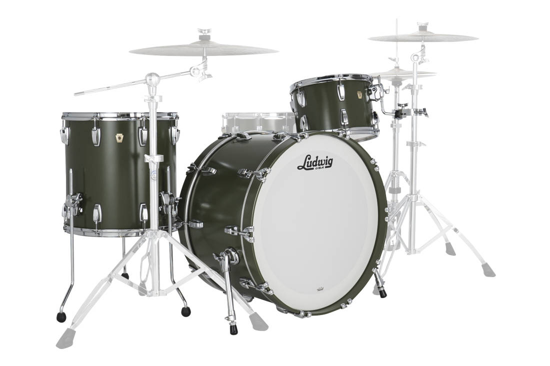 Classic Maple Pro Beat 3-Piece Shell Pack (24,13,16) - Heritage Green