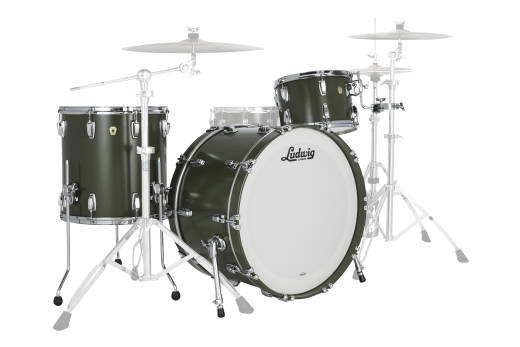 Ludwig Drums - Classic Maple Pro Beat 3-Piece Shell Pack (24,13,16) - Heritage Green