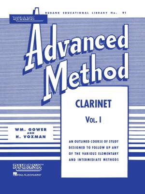 Rubank Advanced Method, Vol. 1 - Voxman/Gower - Clarinet - Book