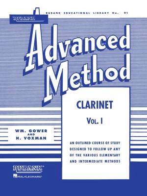 Rubank Publications - Rubank Advanced Method, Vol. 1 - Voxman/Gower - Clarinet - Book