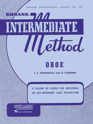 Rubank Publications - Rubank Intermediate Method - Skornicka/Koebner - Oboe - Book