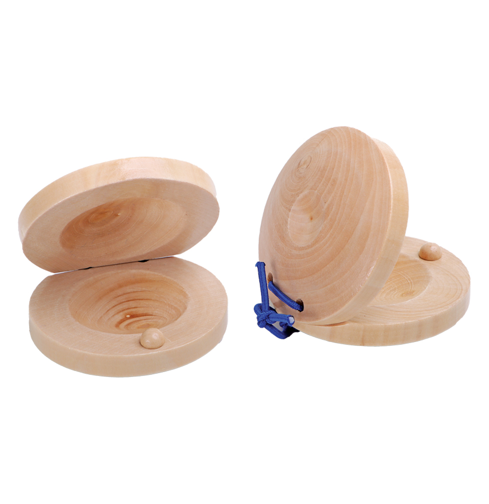 2.5 inch Wood Castanets (2 pc)