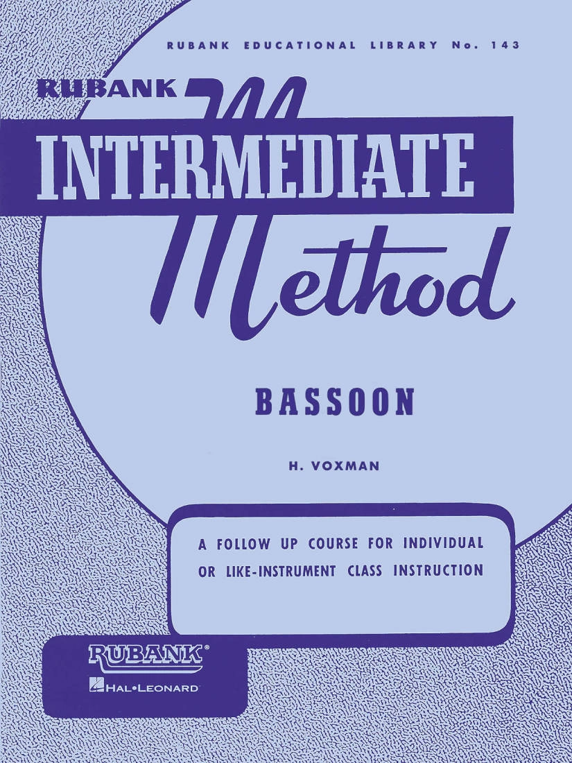 Rubank Intermediate Method - Voxman - Bassoon - Book