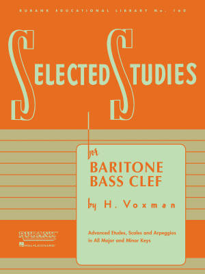 Rubank Publications - Selected Studies - Voxman - Baritone B.C. - Book