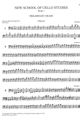 New School of Cello Studies, Book 1 - Such - Cello - Book