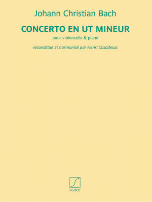 Editions Salabert - Concerto en ut Mineur - Bach/Casadesus - Cello/Piano - Book