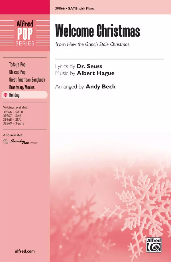 Welcome Christmas (from How the Grinch Stole Christmas) - Seuss/Hague/Beck - SATB