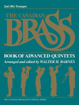 The Canadian Brass Book of Advanced Quintets - Barnes - 2nd Trumpet - Book