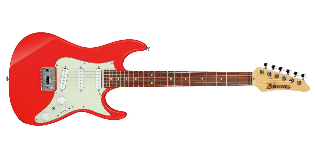 AZES31 Standard Electric Guitar w/Hardtail Bridge - Vermilion