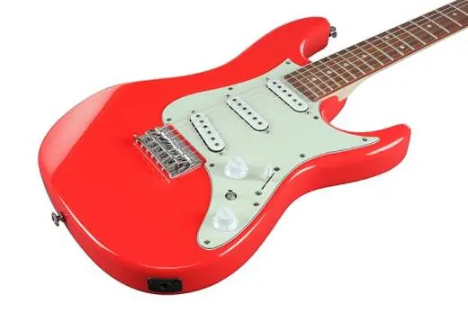 AZES31 Standard Electric Guitar w/Hardtail Bridge - Vermilion