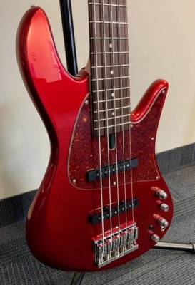 Emperor J Standard Classic 5-String Bass Guitar - Candy Apple Red