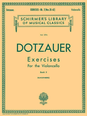 G. Schirmer Inc. - Exercises for Violoncello, Book 2 - Dotzauer/Klingenberg - Cello - Book