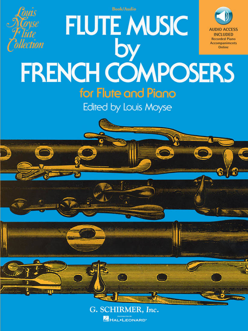 Flute Music by French Composers - Moyse - Flute/Piano - Book/Audio Online