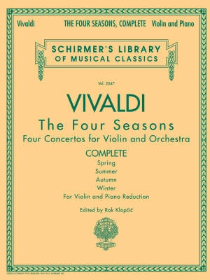 The Four Seasons, Complete - Vivaldi/Klopcic - Violin/Piano - Book