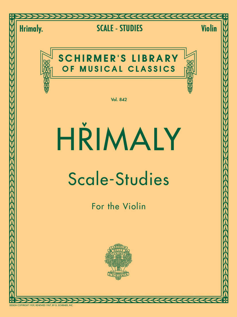 Scale Studies for Violin - Hrimaly - Violin - Book