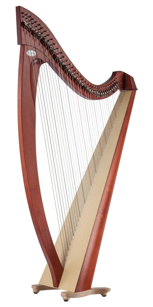 Titan 38-String Lever Harp - Cherrywood