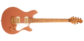 Ernie Ball Music Man - Valentine Electric Guitar with Case - Pink Champagne Sparkle