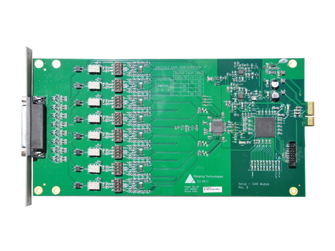 DA8 8-Channel D/A Conversion Module for Horus/Hapi