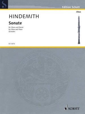 Sonata - Hindemith/Schader - Oboe/Piano - Sheet Music