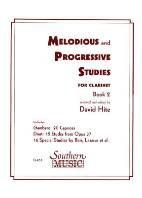 Southern Music Company - Melodious and Progressive Studies (Newly Revised), Book 2 - Hite - Clarinet - Book
