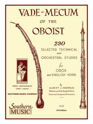 Vade Mecum of the Oboist: 230 Selected Technical and Orchestral Studies - Andraud - Oboe - Book