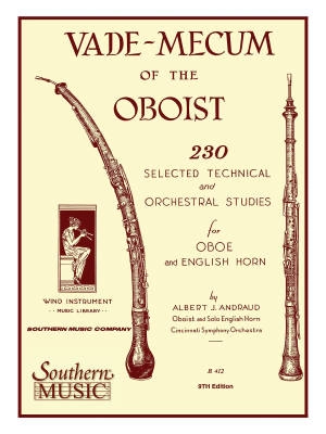 Southern Music Company - Vade Mecum of the Oboist: 230 Selected Technical and Orchestral Studies - Andraud - Oboe - Book