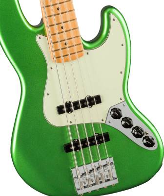 Player Plus Jazz Bass V, Maple Fingerboard - Cosmic Jade
