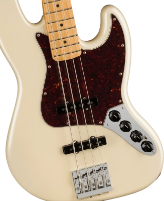 Player Plus Jazz Bass, Maple Fingerboard - Olympic Pearl