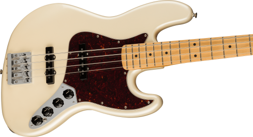 Player Plus Jazz Bass, Maple Fingerboard - Olympic Pearl