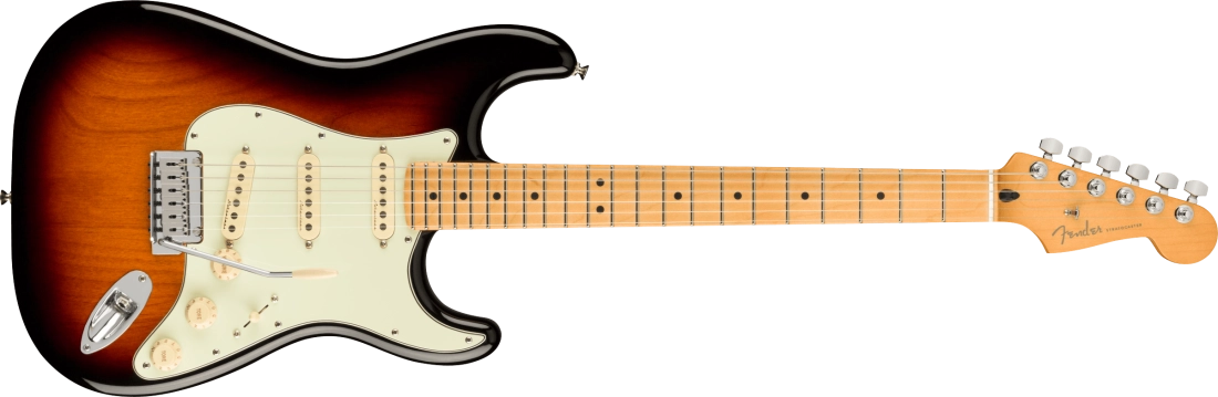 Player Plus Stratocaster, Maple Fingerboard - 3-Colour Sunburst