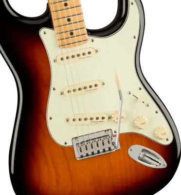 Player Plus Stratocaster, Maple Fingerboard - 3-Colour Sunburst